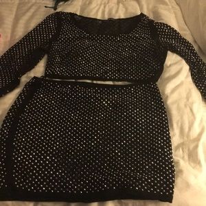 Diamond two piece skirt